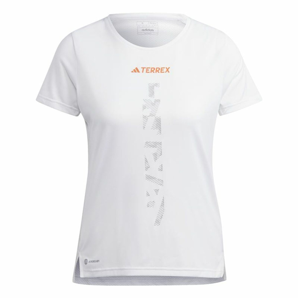 Women’s Short Sleeve T-Shirt Adidas Agr Shirt White