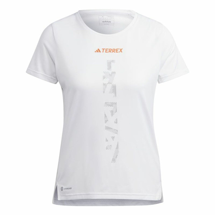 Women’s Short Sleeve T-Shirt Adidas Agr Shirt White