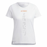 Women’s Short Sleeve T-Shirt Adidas Agr Shirt White
