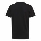 Child's Short Sleeve T-Shirt Adidas Big Logo Black
