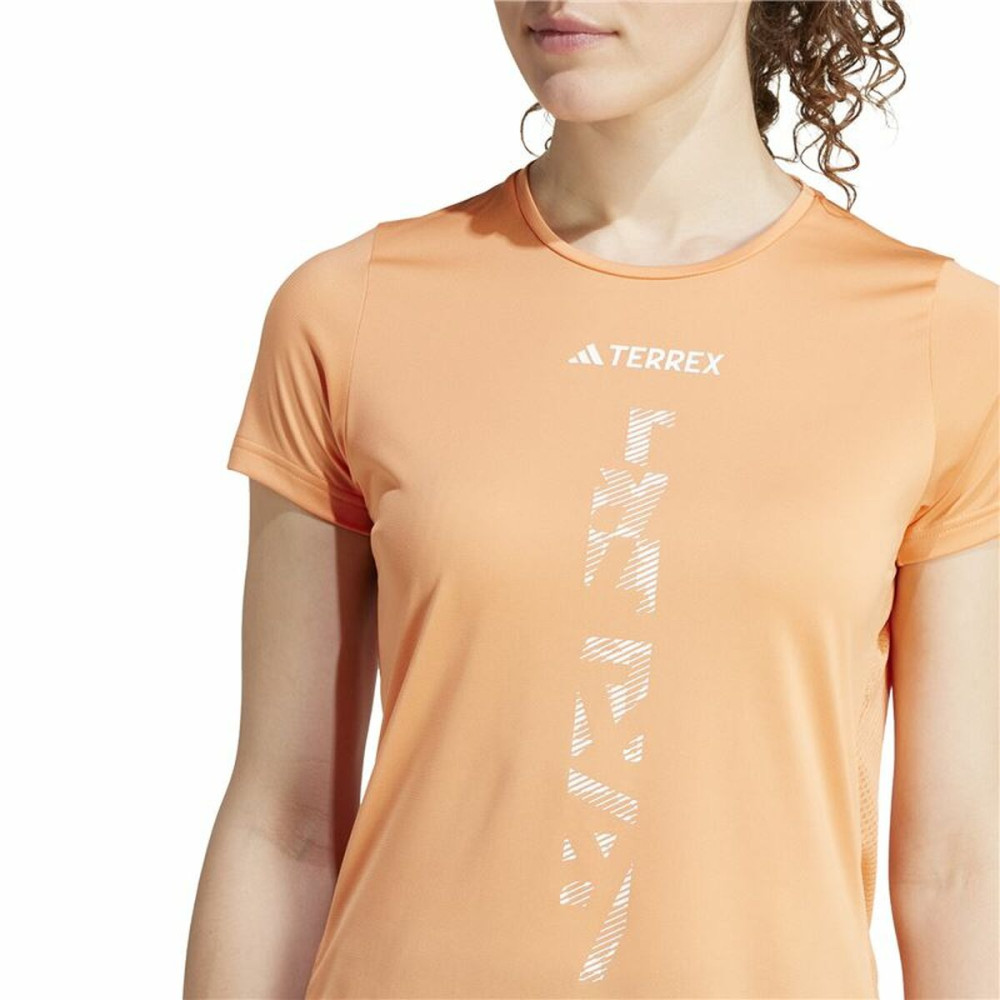 Women’s Short Sleeve T-Shirt Adidas Agravic Shirt Orange