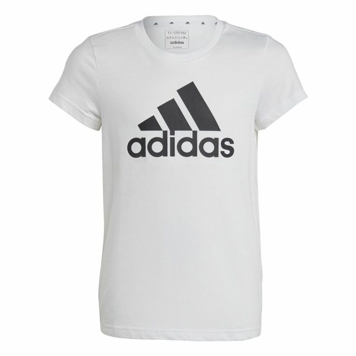 Child's Short Sleeve T-Shirt Adidas Essentials White