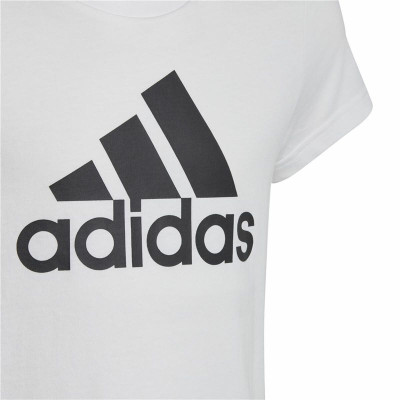 Child's Short Sleeve T-Shirt Adidas Essentials White