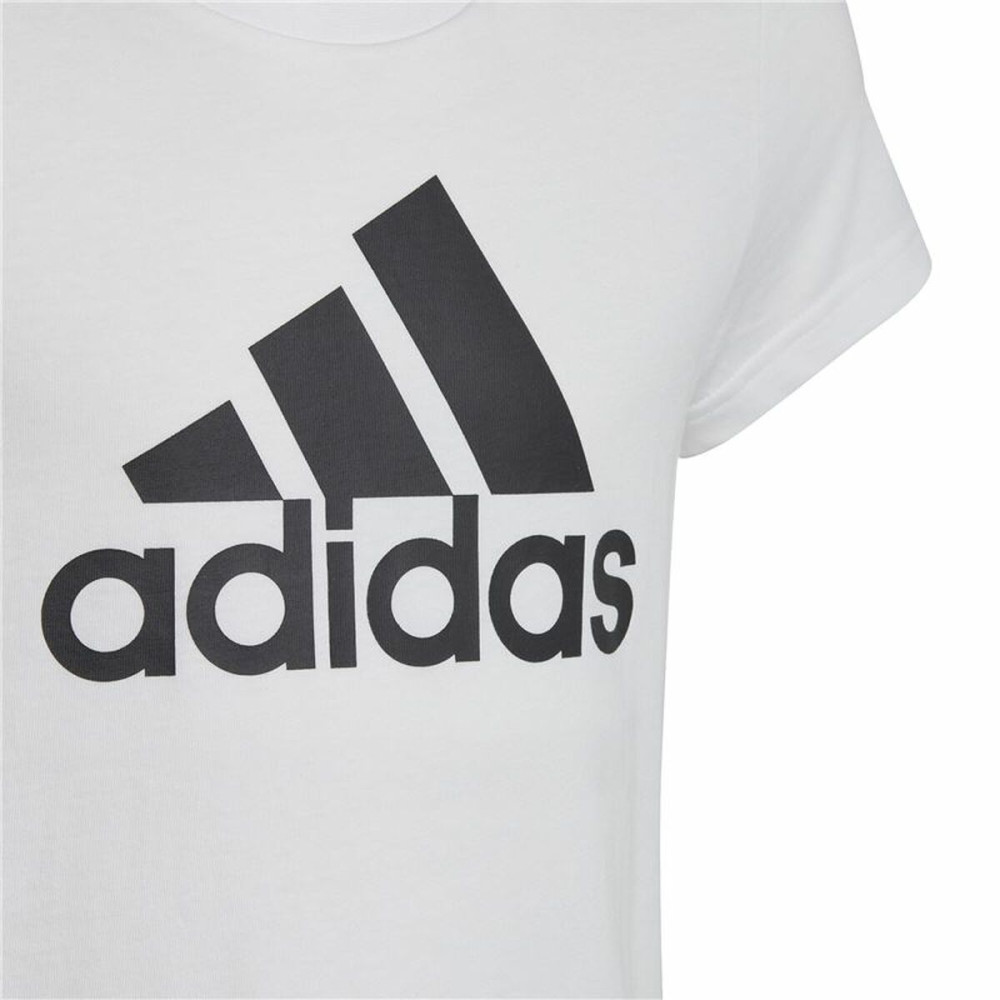 Child's Short Sleeve T-Shirt Adidas Essentials White