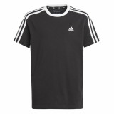 Child's Short Sleeve T-Shirt Adidas Essentials Blue Black