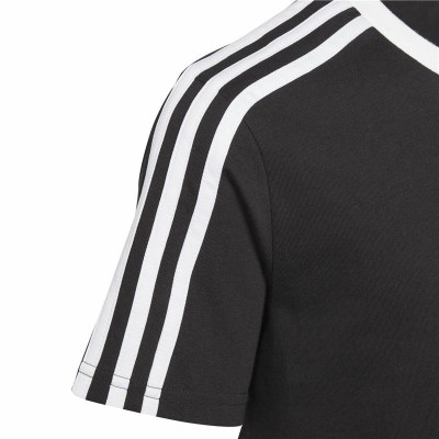 Child's Short Sleeve T-Shirt Adidas Essentials Blue Black