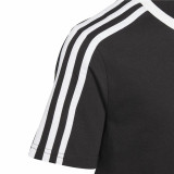 Child's Short Sleeve T-Shirt Adidas Essentials Blue Black