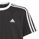 Child's Short Sleeve T-Shirt Adidas Essentials Blue Black