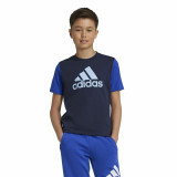 Children’s Short Sleeve T-Shirt Adidas Essentials Blue