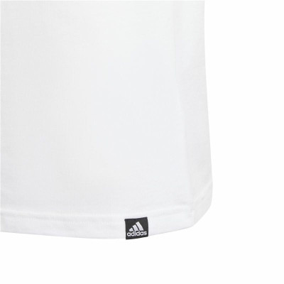 Children’s Short Sleeve T-Shirt Adidas B Camo Lin White