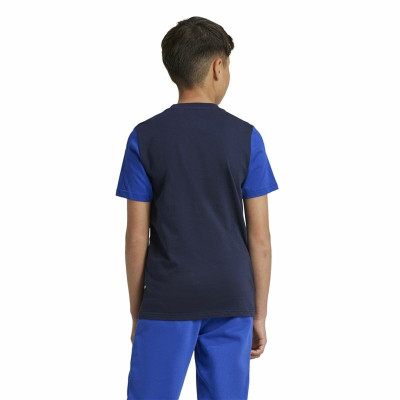 Children’s Short Sleeve T-Shirt Adidas Essentials Blue