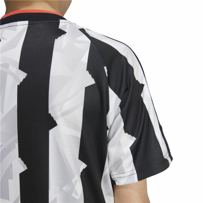 Children’s Short Sleeve T-Shirt Adidas Tiro White Black