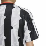 Children’s Short Sleeve T-Shirt Adidas Tiro White Black