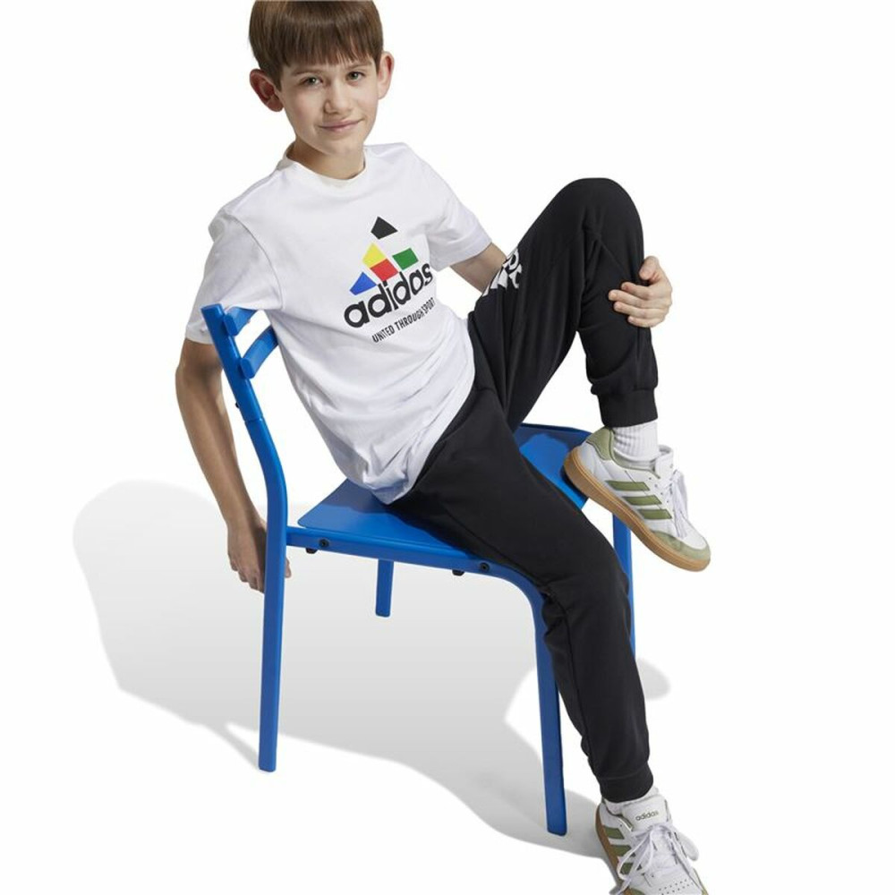 Child's Short Sleeve T-Shirt Adidas Nations White