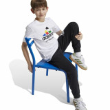 Child's Short Sleeve T-Shirt Adidas Nations White