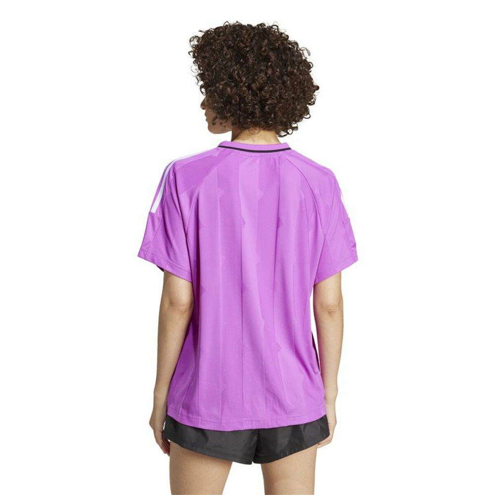 Men’s Short Sleeve T-Shirt Adidas Tiro Cut 3 Purple