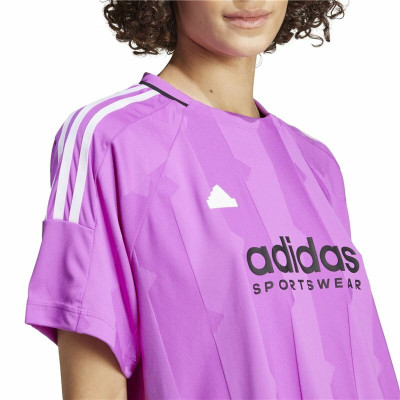 Men’s Short Sleeve T-Shirt Adidas Tiro Cut 3 Purple