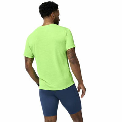 Men’s Short Sleeve T-Shirt Brooks Distance Sleeve 3.0 Green