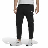 Long Sports Trousers Adidas Essentials Fleece Black Men