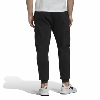 Long Sports Trousers Adidas Essentials Fleece Black Men