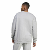 Men’s Sweatshirt without Hood Adidas Brand Love French Terry Grey