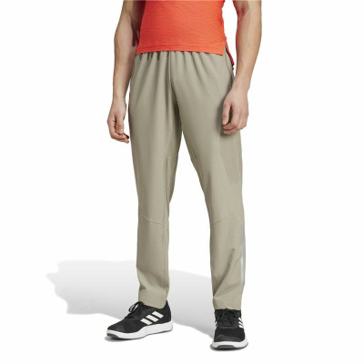 Long Sports Trousers Adidas Gym+ 3S Grey Men