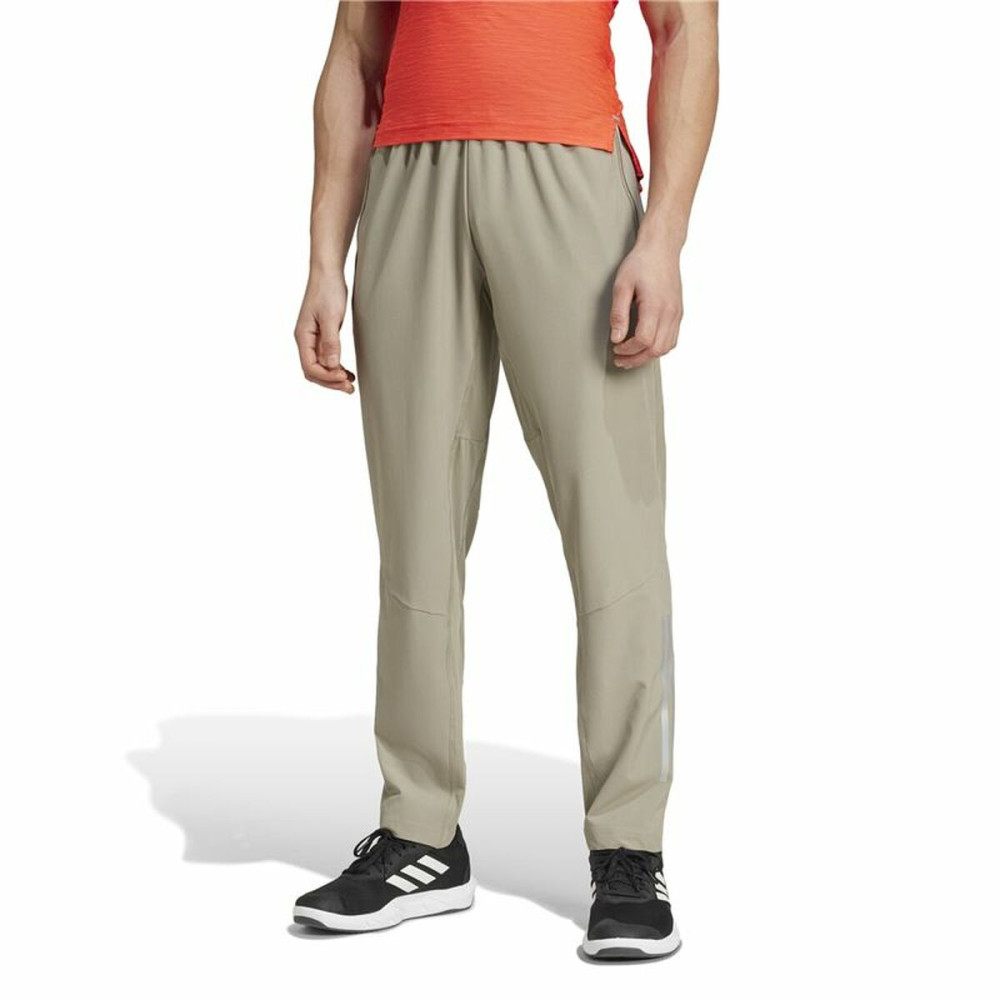 Long Sports Trousers Adidas Gym+ 3S Grey Men
