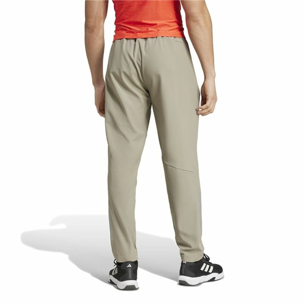Long Sports Trousers Adidas Gym+ 3S Grey Men