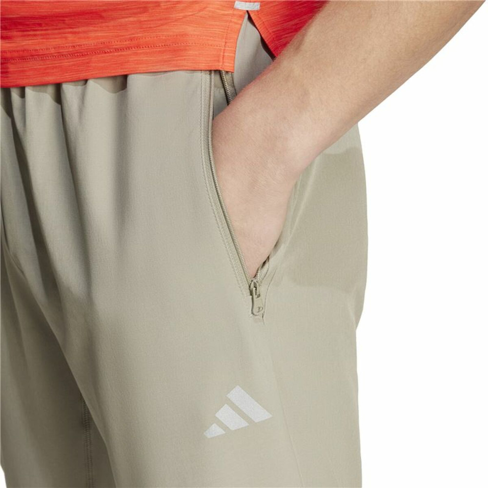 Long Sports Trousers Adidas Gym+ 3S Grey Men