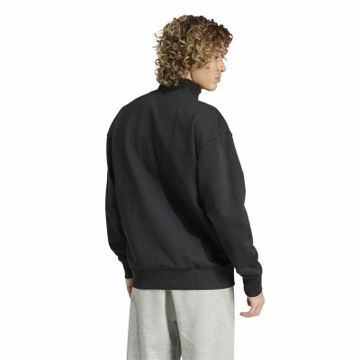Men’s Sweatshirt without Hood Adidas All Szn Fleece 1/4 Zip Crew Black