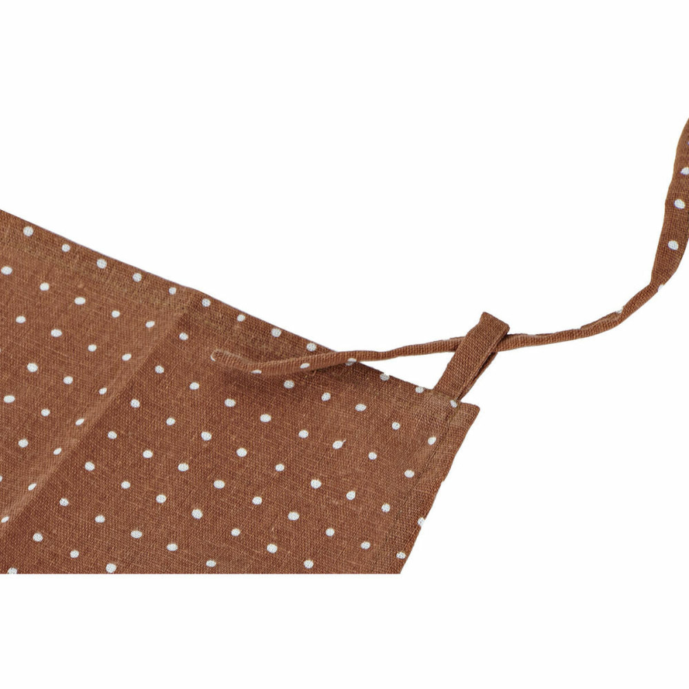 Apron with Pocket DKD Home Decor Brown Turquoise Polyester Cotton Green Sky blue (70 x 0.5 x 80 cm) (3 pcs)