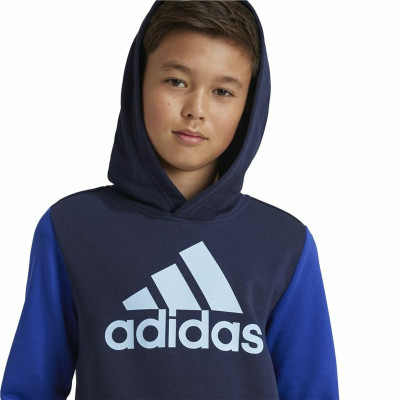Children’s Hoodie Adidas Essentials Big Logo Colorblock Blue