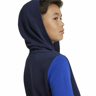 Children’s Hoodie Adidas Essentials Big Logo Colorblock Blue