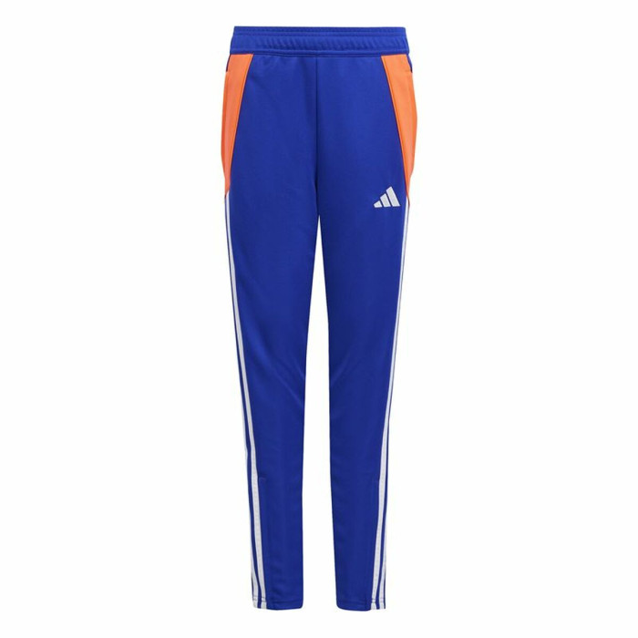 Long Sports Trousers Adidas Tiro24 Training Slim Blue