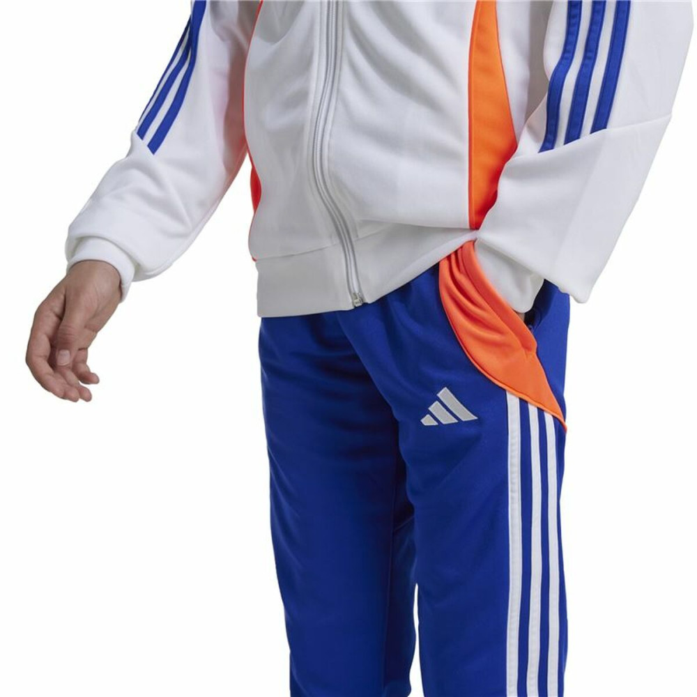 Long Sports Trousers Adidas Tiro24 Training Slim Blue