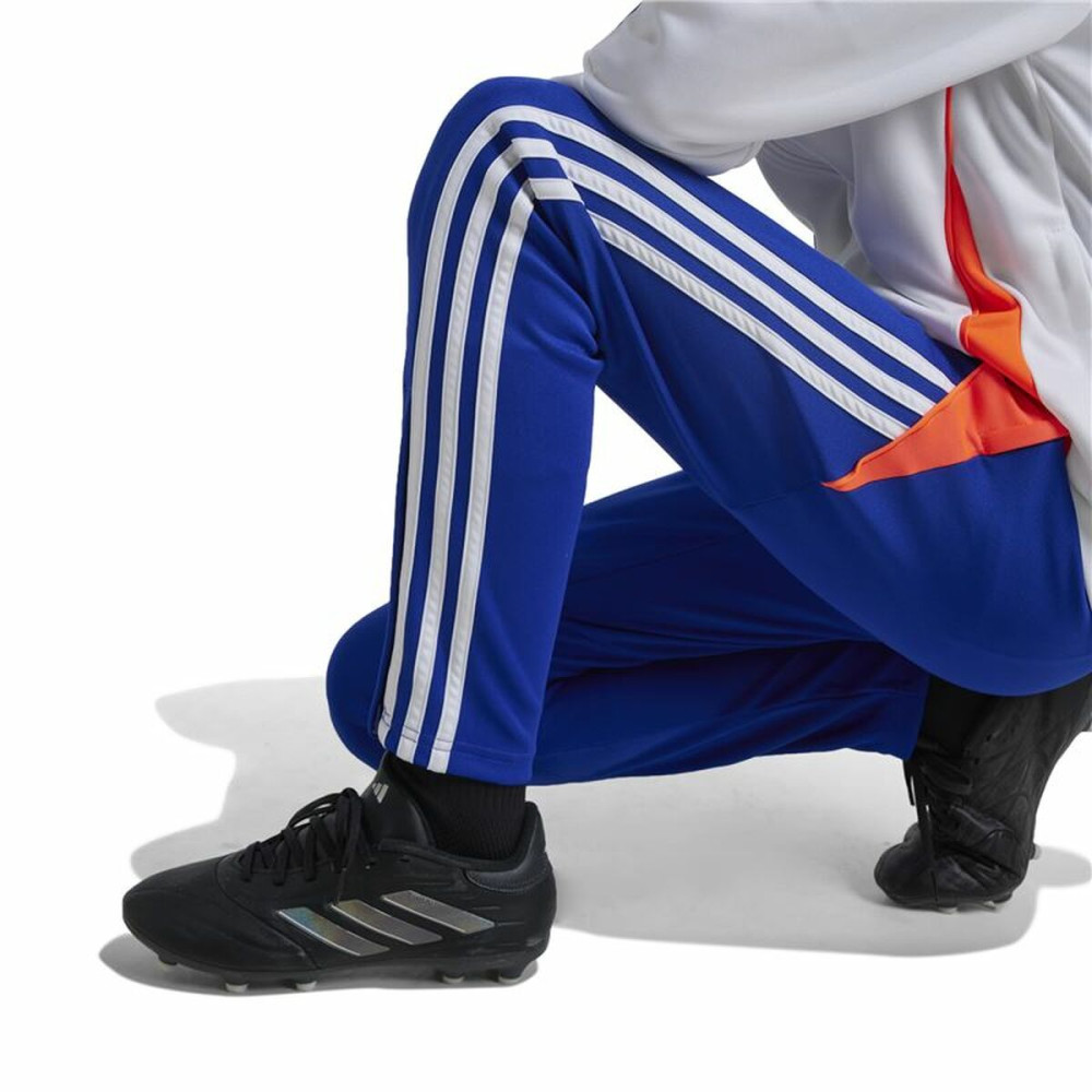 Long Sports Trousers Adidas Tiro24 Training Slim Blue