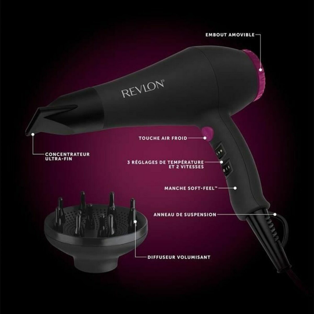 Hairdryer Revlon RVDR5251E Black 2000 W