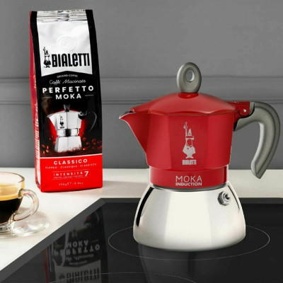 Italian Coffee Pot Bialetti 0006944/NP Red Metal Aluminium 150 ml