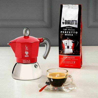 Italian Coffee Pot Bialetti 0006944/NP Red Metal Aluminium 150 ml