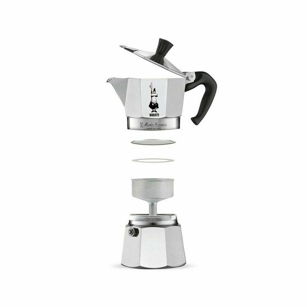Italian Coffee Pot Bialetti 0001161 Silver 60 ml