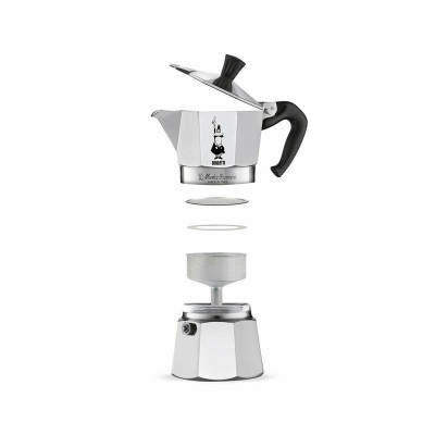 Italian Coffee Pot Bialetti 0001162 Silver Metal