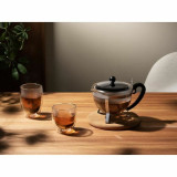 Teapot Bodum Grey 1 L Glass Stainless steel