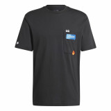 Men’s Short Sleeve T-Shirt Adidas Remoji Pocket Graphic Black