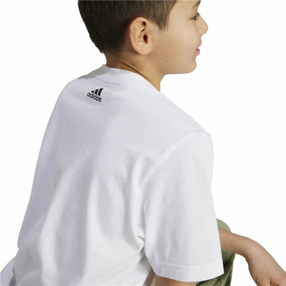 Unisex Short Sleeve T-Shirt Adidas Essentials White