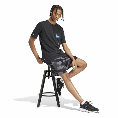 Men’s Short Sleeve T-Shirt Adidas Remoji Pocket Graphic Black