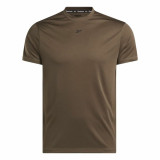 Men’s Short Sleeve T-Shirt Reebok Id Train Ss Tech Tee Brown Light brown