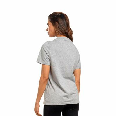Women’s Short Sleeve T-Shirt Reebok Identity Big Logo Grey Light grey