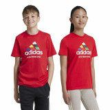 Unisex Short Sleeve T-Shirt Adidas Tiro Nations Pack Graphic Red