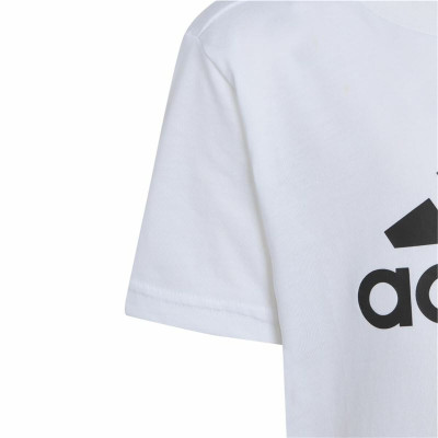 Unisex Short Sleeve T-Shirt Adidas Lk Bl Co White