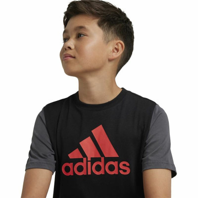 Unisex Short Sleeve T-Shirt Adidas Essentials Black